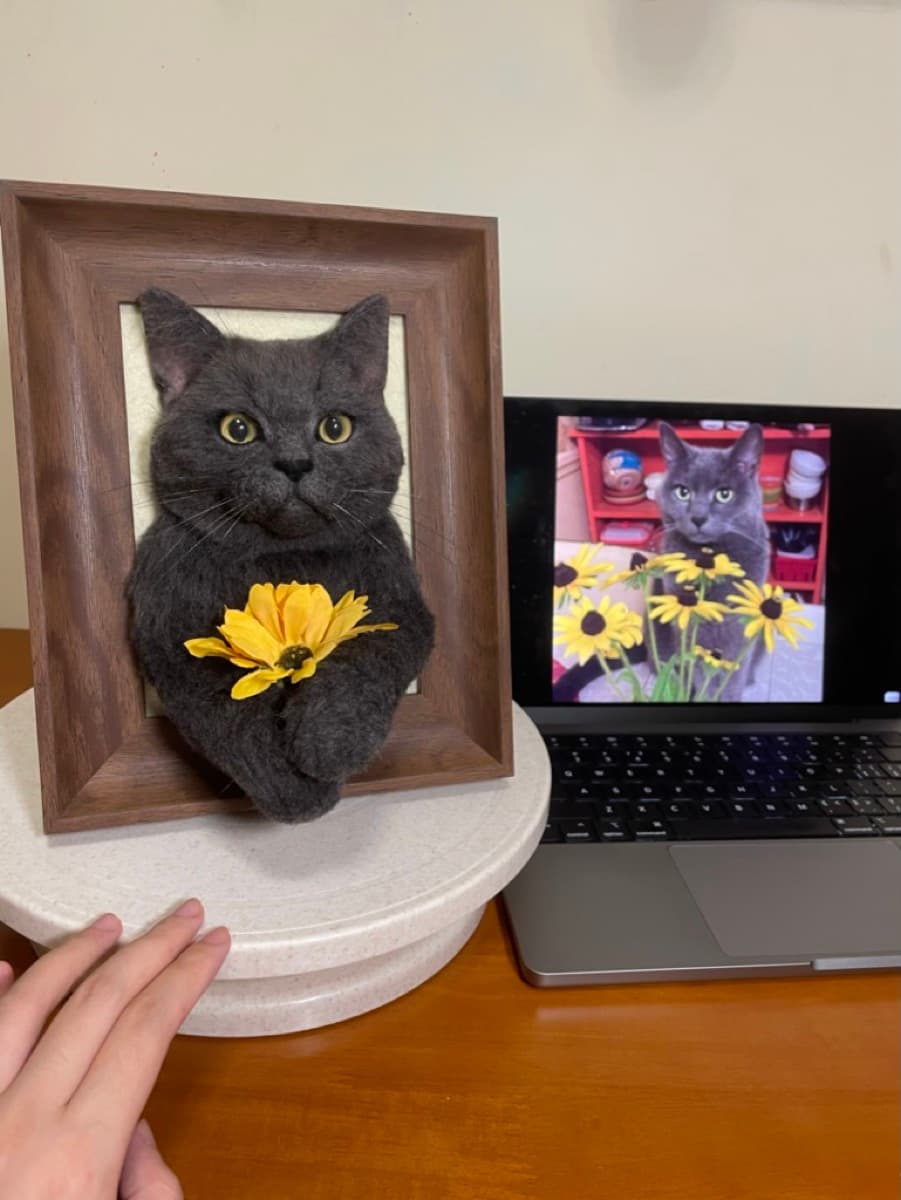 Chihuahua and golden retriever portraits with reference photos